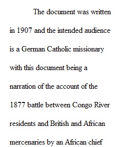 Document Analysis Essay 4_The African Experience